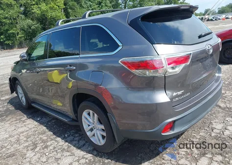 2015 Toyota Highlander Le z USA, uszkodzony, nr VIN 5TDZARFH4FS014186